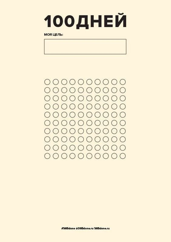 План «100 дней»

 Система плана 100 дней — это одна из самых популярных и эффективных систем краткос