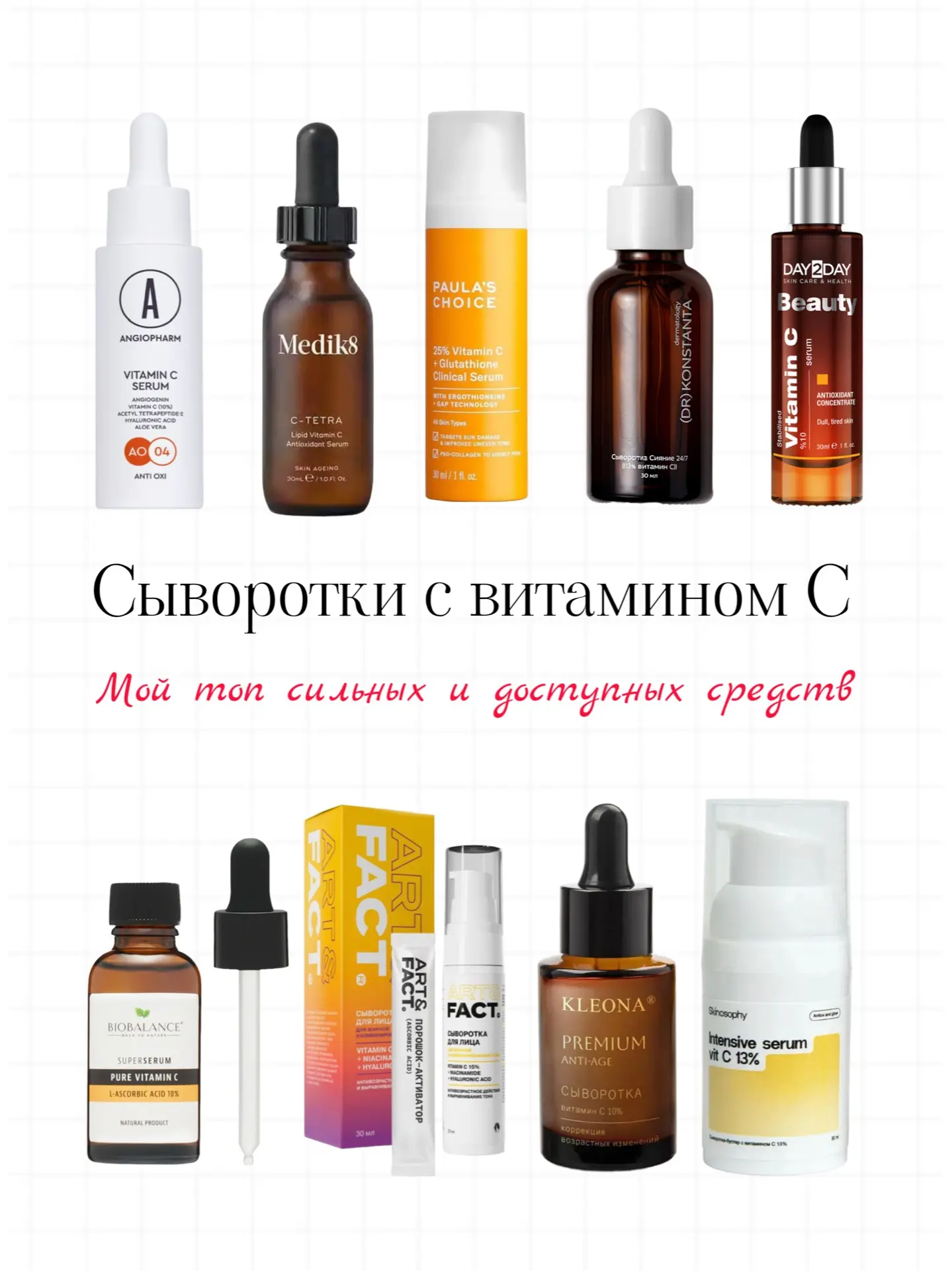 Сыворотки с витамином С - подборки