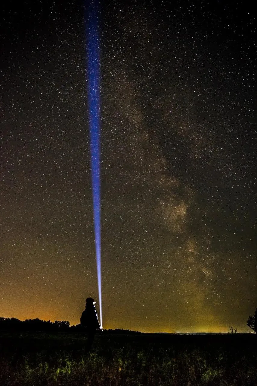 Город на Волге в звездную сентябрьскую ночь. 🌌