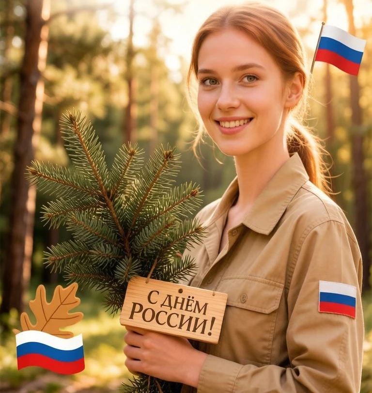 Коллектив Управления лесничествами, поздравляет всех с  Днём России!
