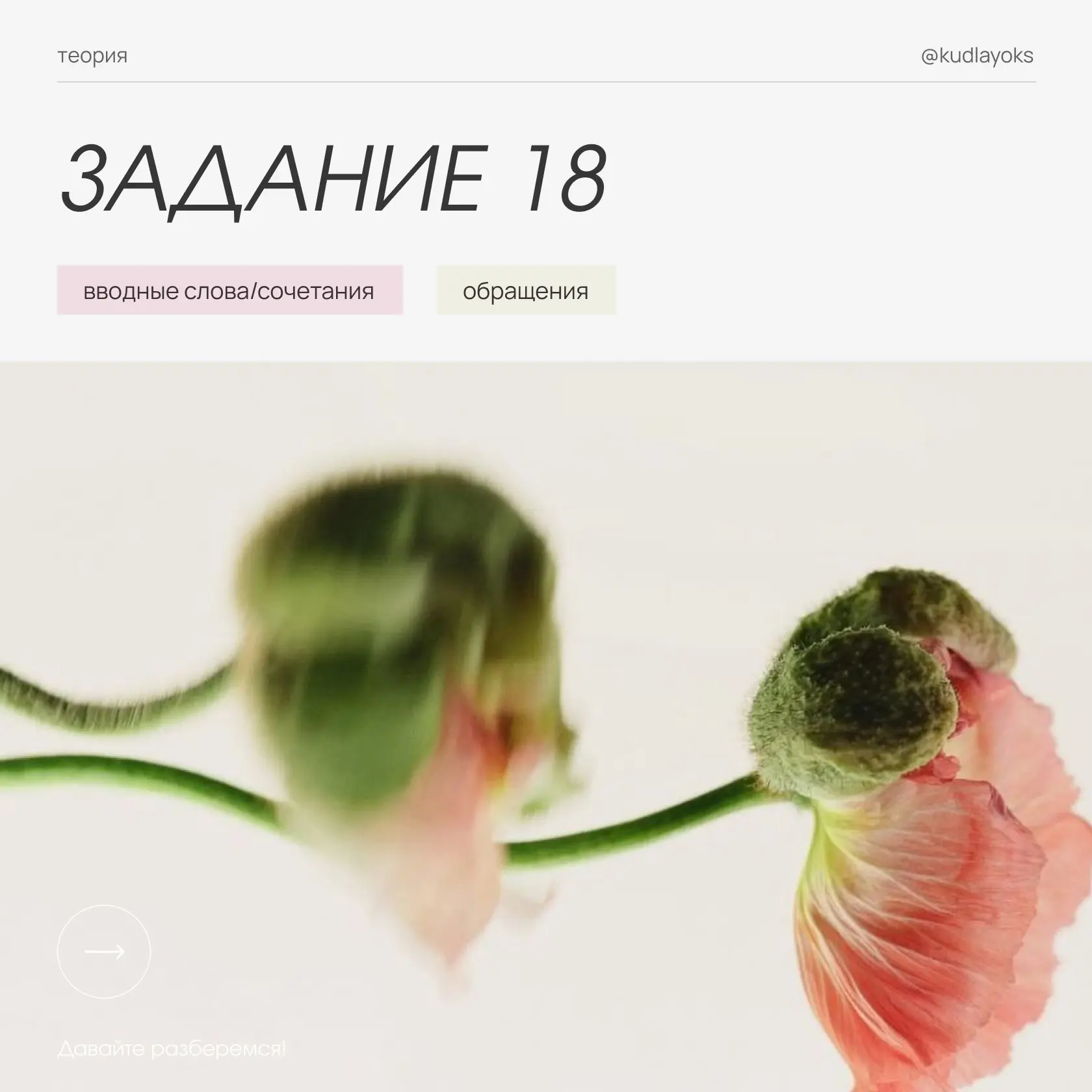 Вводные слова/сочетания и обращения
