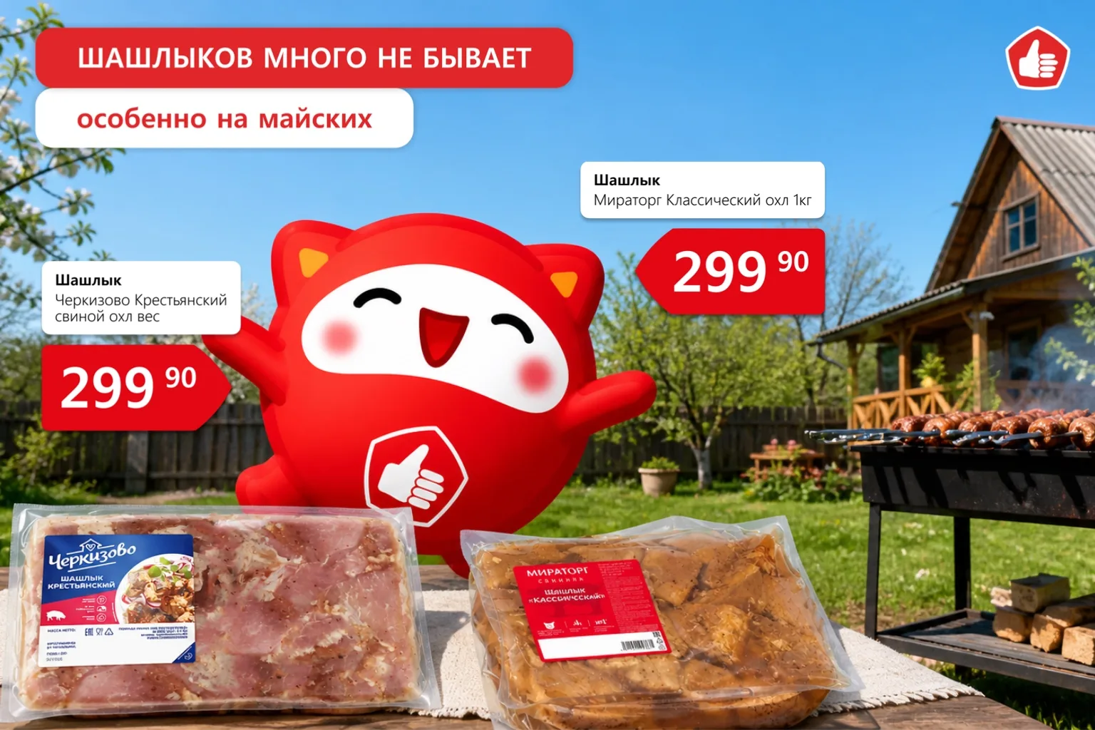 Мангал уже разогрет и самое время переходить к главному!