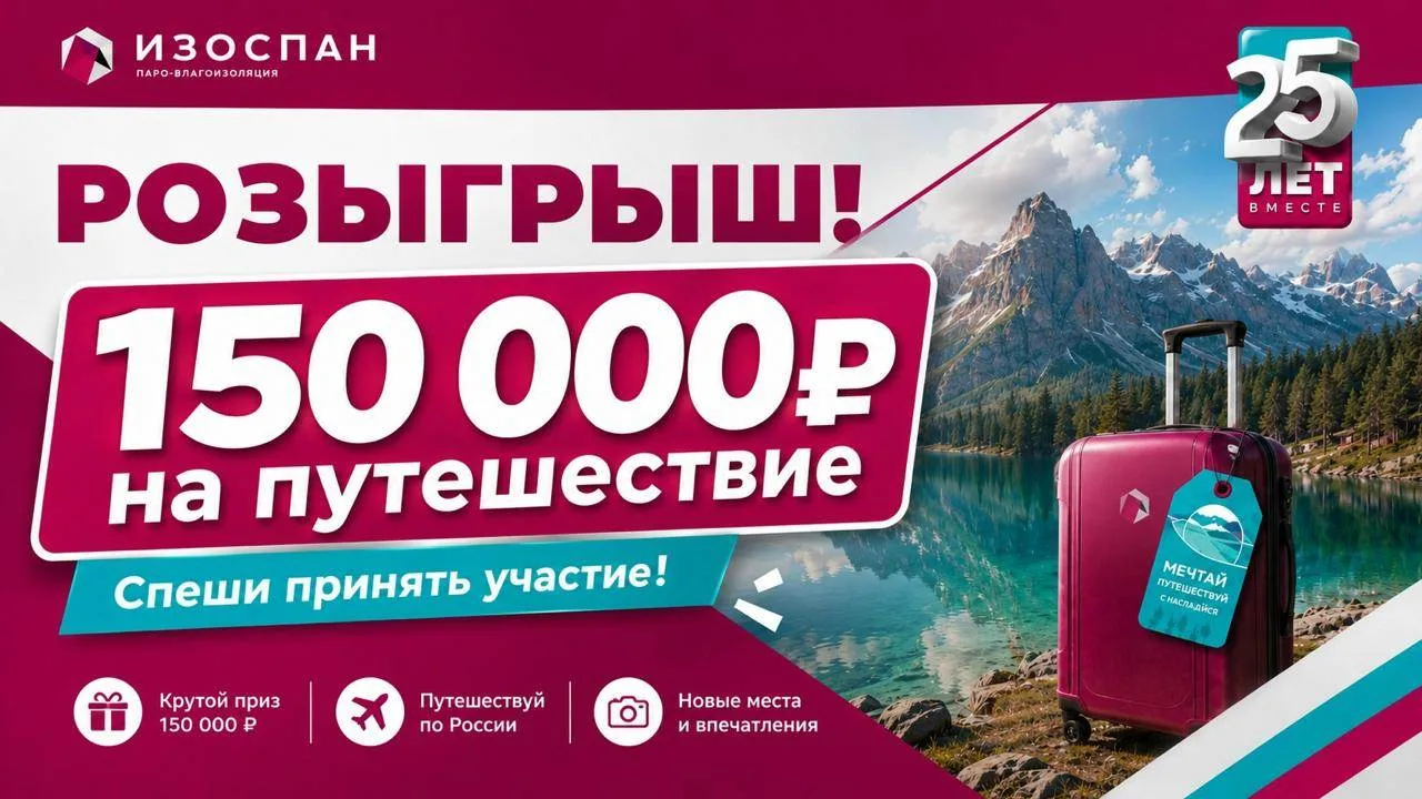 ✈ Разыгрываем 150 000 ₽ на путешествие по России!