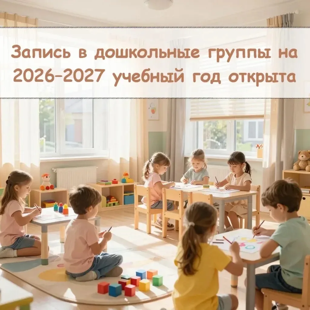 🌟 Запись в дошкольные группы на 2026-2027 учебный год открыта! 🌟