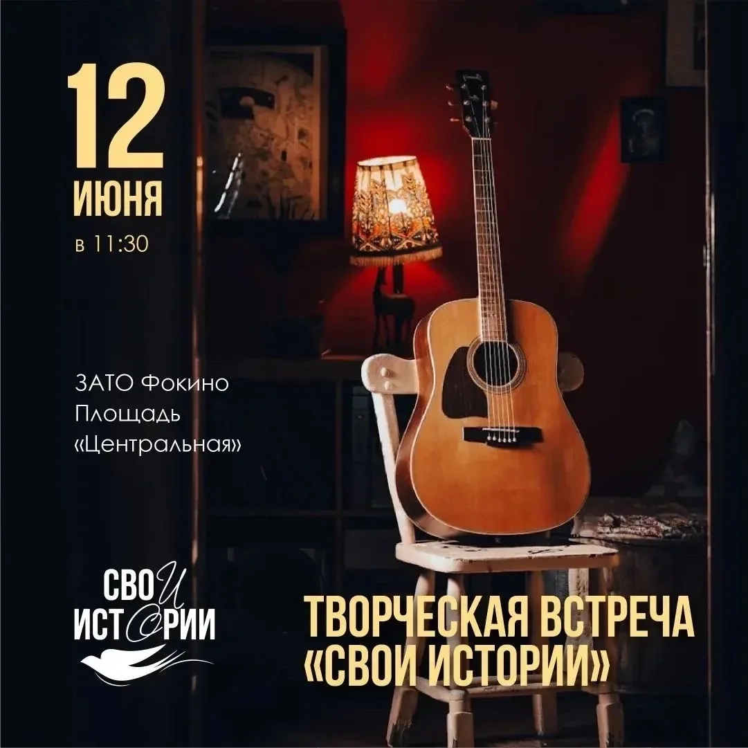 🎸В Фокино пройдёт патриотическая встреча проекта «СВОи истории»

В этот вечер сцена станет простран