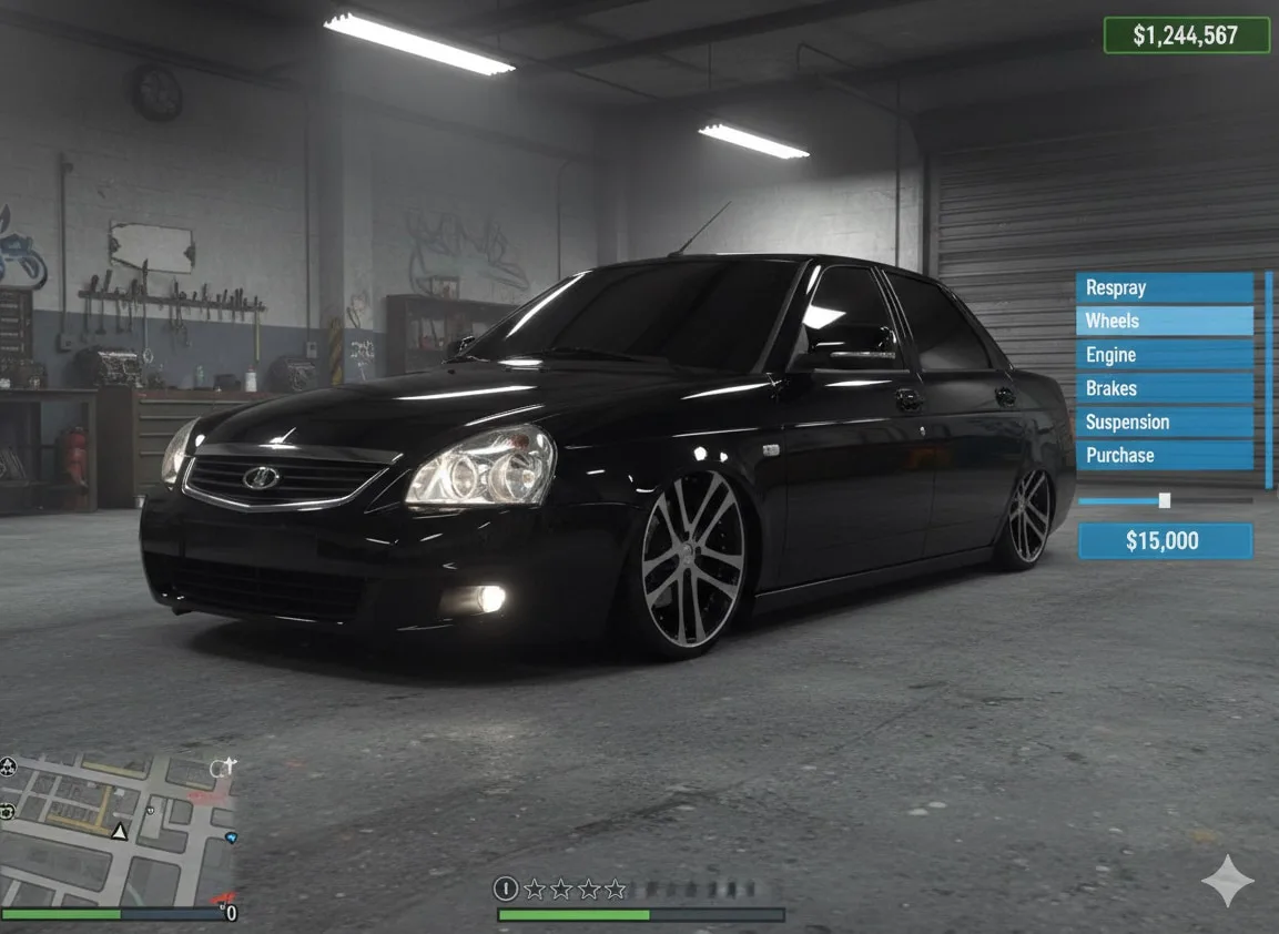 Авто в стиле GTA V