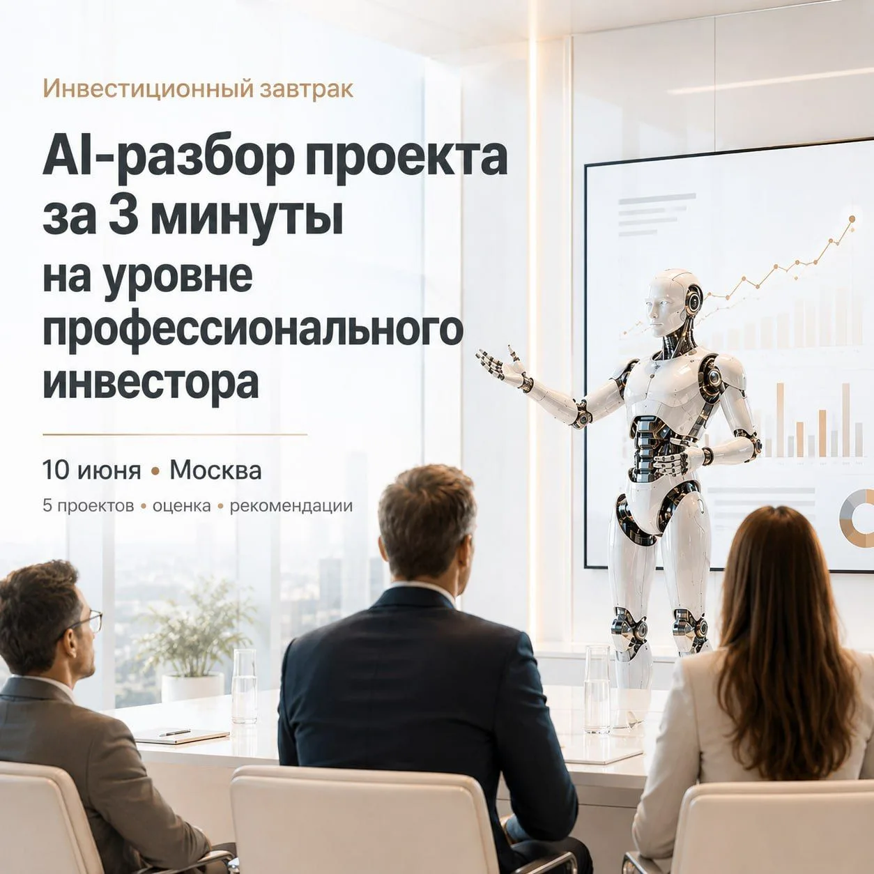 🔹 Инвестзавтрак 10 июня: разберем 5 проектов через ИИ в реальном времени