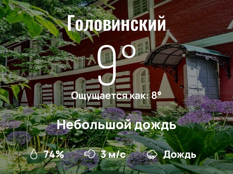Что с погодой в Головинском?