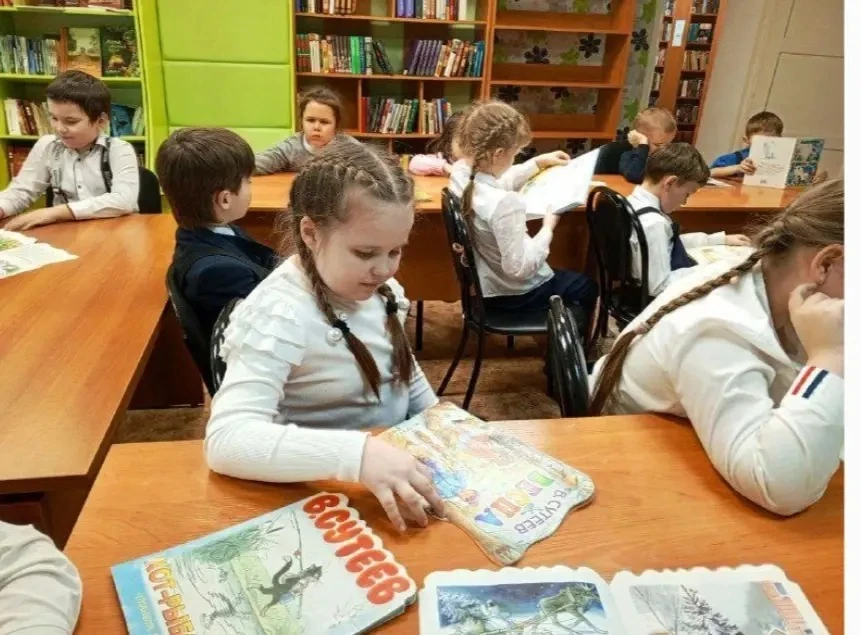 Книжная страна приключений🌟  ✨18 марта в отделе библиотечного обслуживания №1 для 1 "А" класса  была