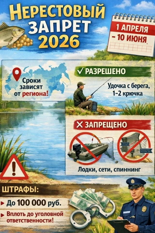 ⭕ Нерестовый запрет: В Свердловской области ограничили ловлю сига, хариуса и рипуса 🐬🐟🐠