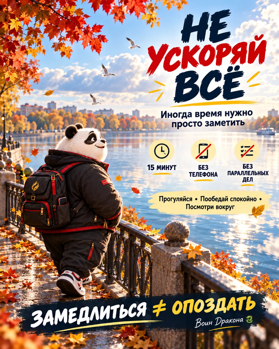 🐉 Есть одна привычка, которую я всё больше ценю: иногда ничего не ускорять.