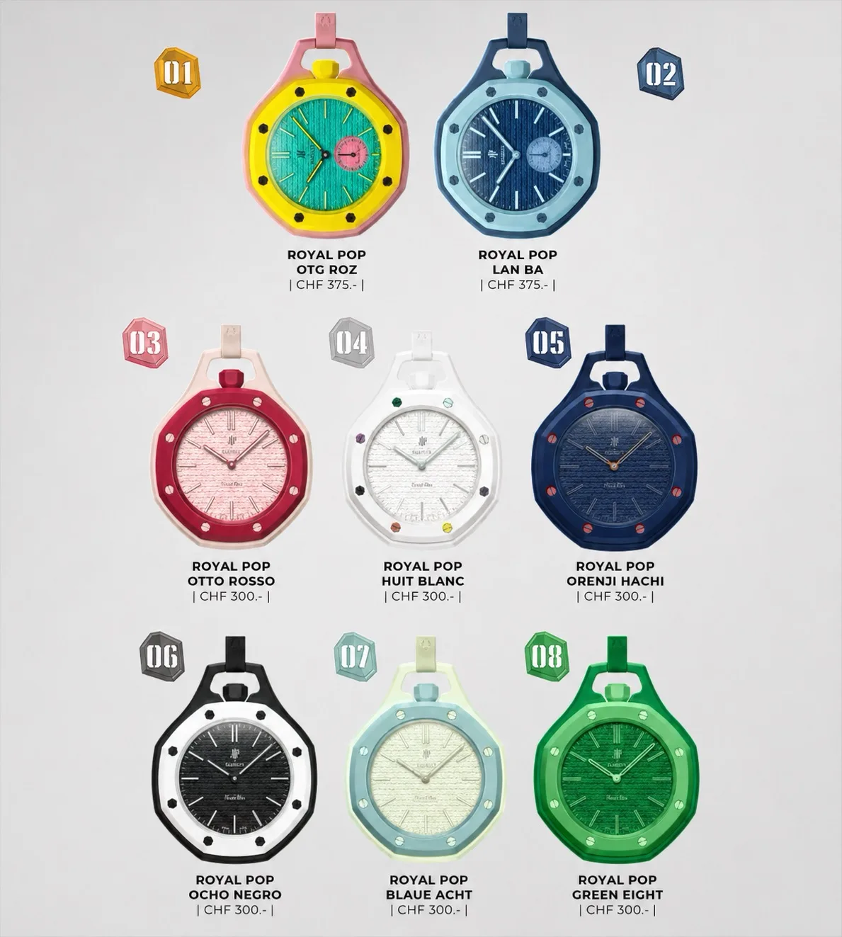 AP × Swatch Royal Pop если вдруг кто-то давно искал  и не мог найти - эти модели доступны к заказу в