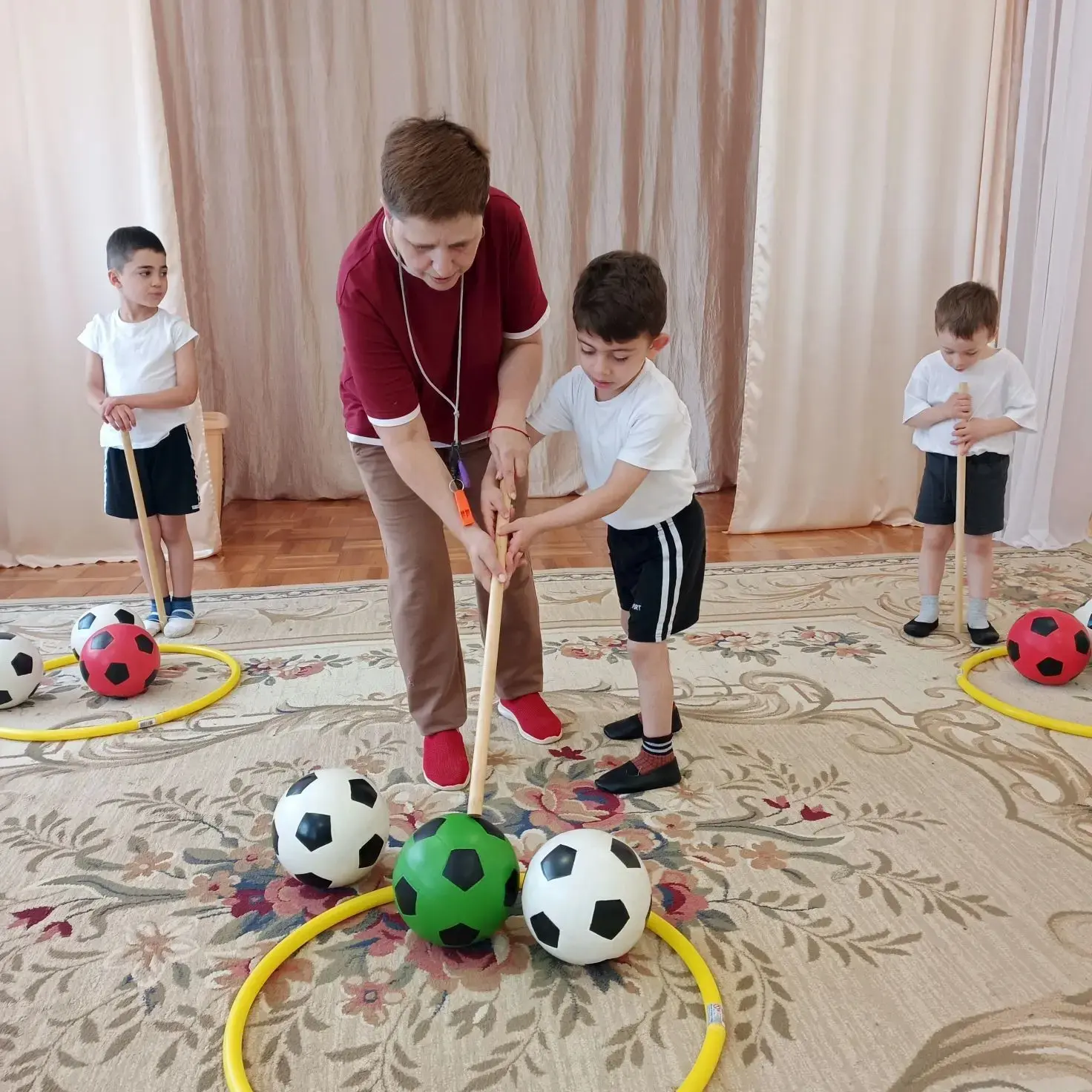Физкультурное занятие в смешанной дошкольной группе "Казачата"!🏃🤾