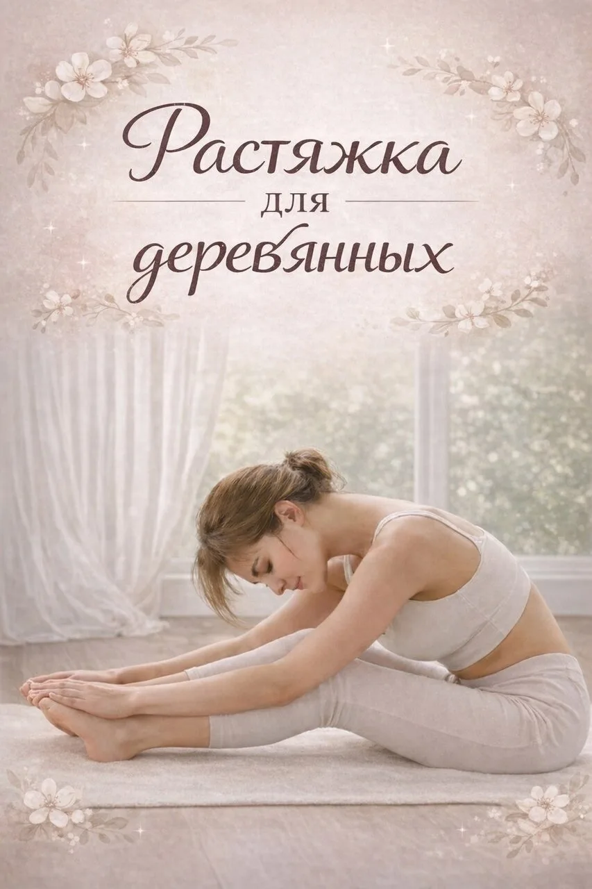 🌸 Растяжка для деревянных

Мягко. Красиво. Без боли и насилия над собой.

Этот комплекс — для тех, 
