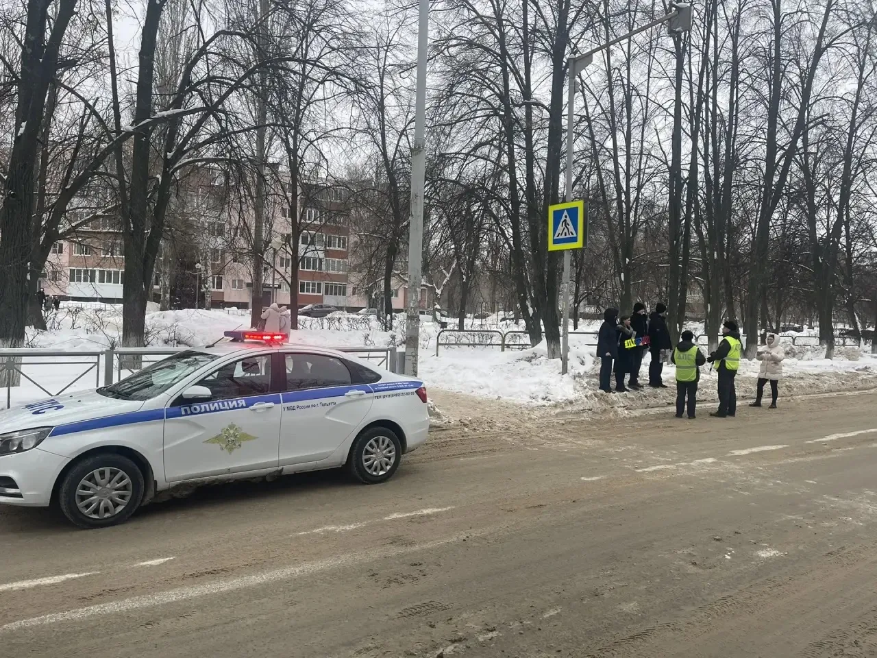 13.02.2026 г. Кадеты 9а класса совместно с Госавтоинспекцией г. Тольятти приняли участие в акции «Ве