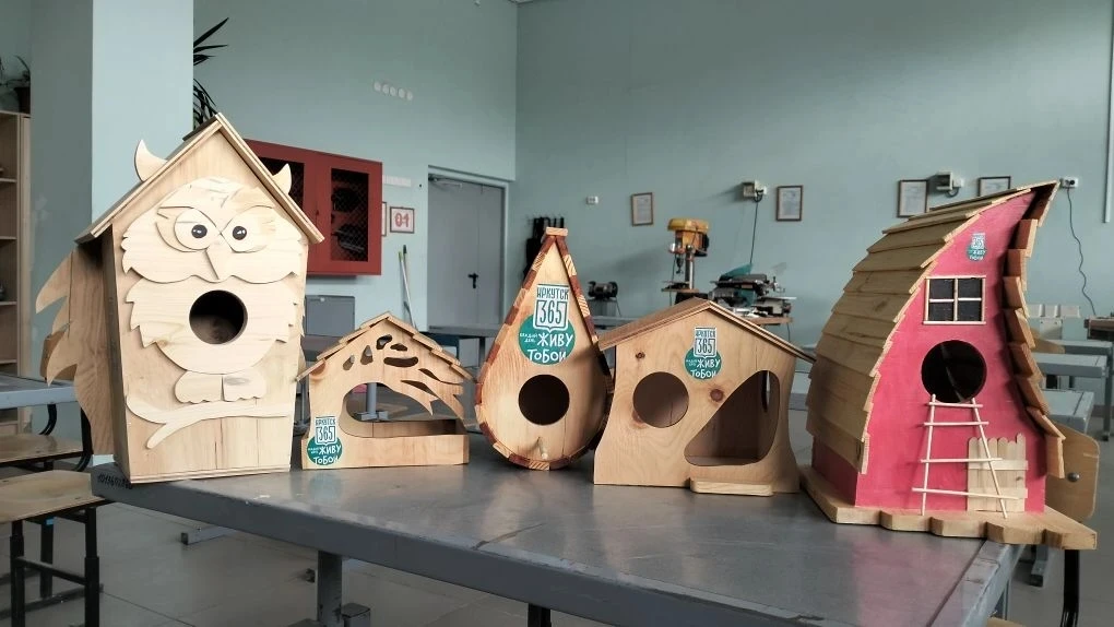 📣📣📣В Иркутске птицы будут жить в домиках от наших учеников! 🏠