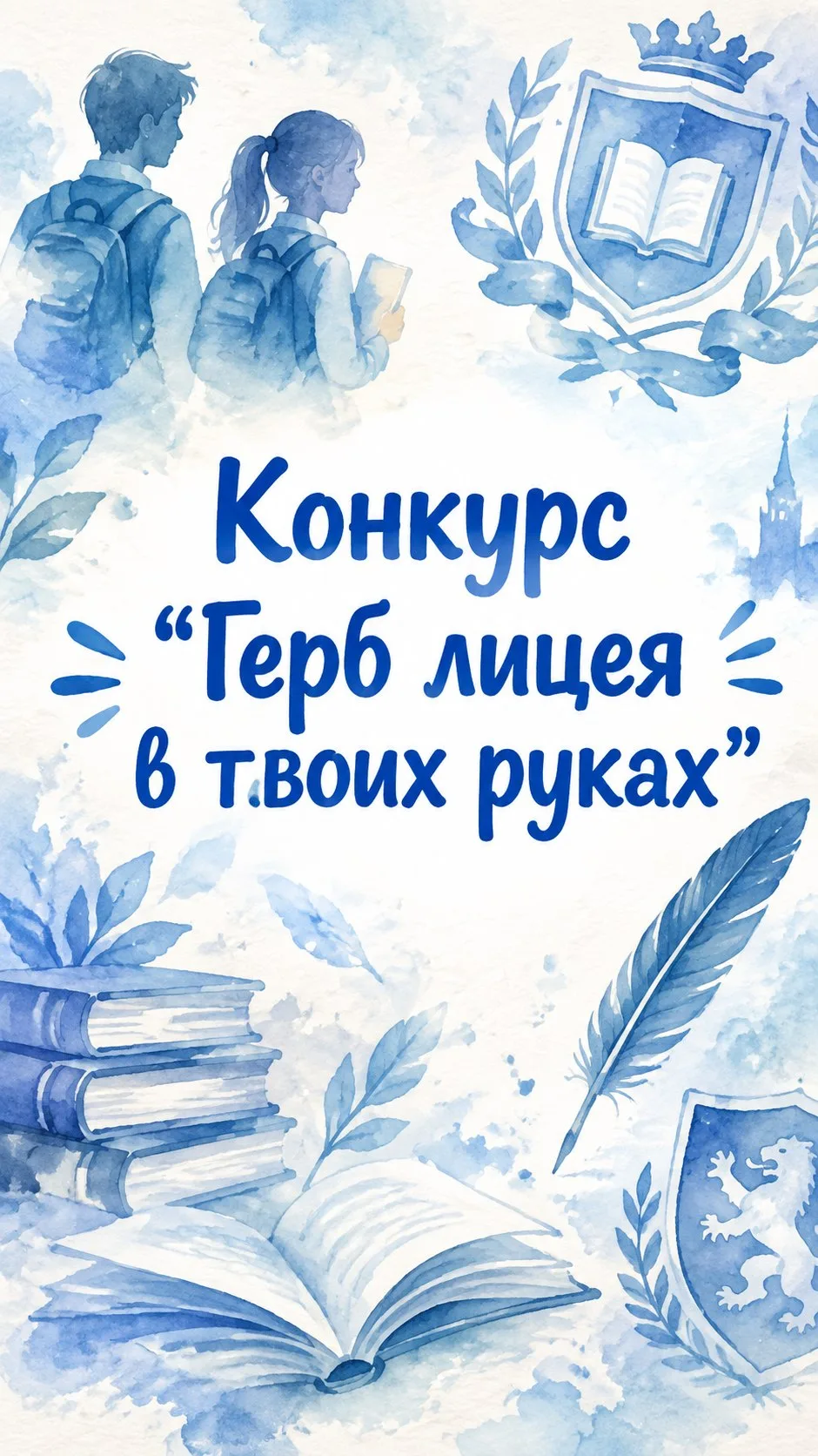 🎉 В преддверии Дня рождения лицея объявляем конкурс «Герб лицея — в твоих руках!» 🛡️