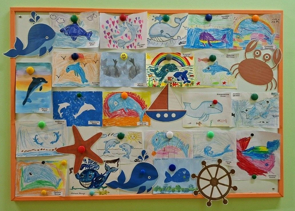 🐳В Детском саду "Творчество" проходит конкурс рисунков-миниатюр, посвящённый Всемирному Дню китов и