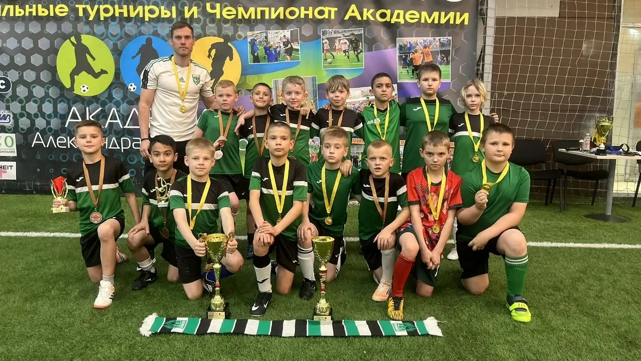🏆 Поздравляем нашу юную футбольную команду с успехом на чемпионате академии А. Островского в Туле!  