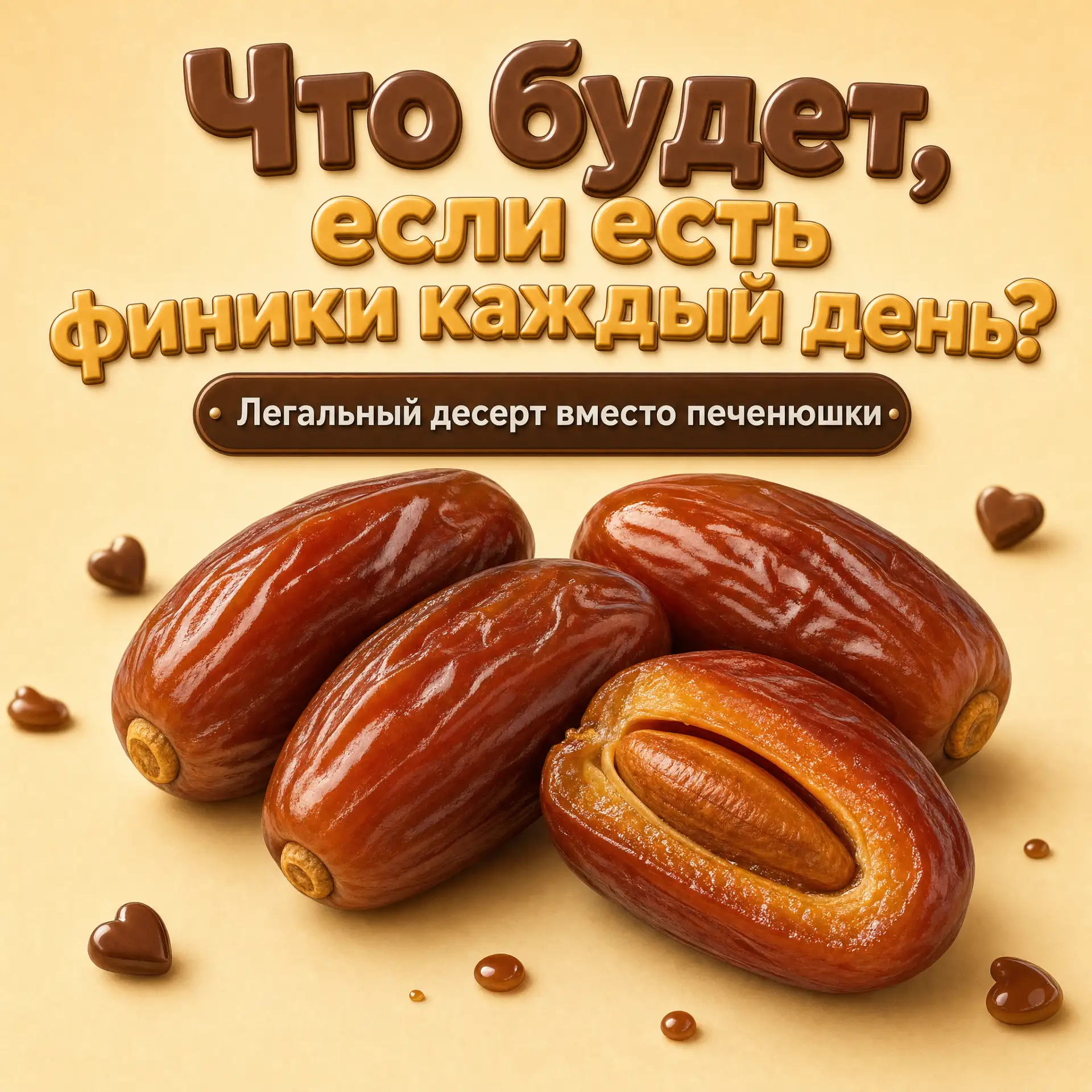 ☝️ Сладенькое фигуре не помеха! Сколько фиников в день полезны?