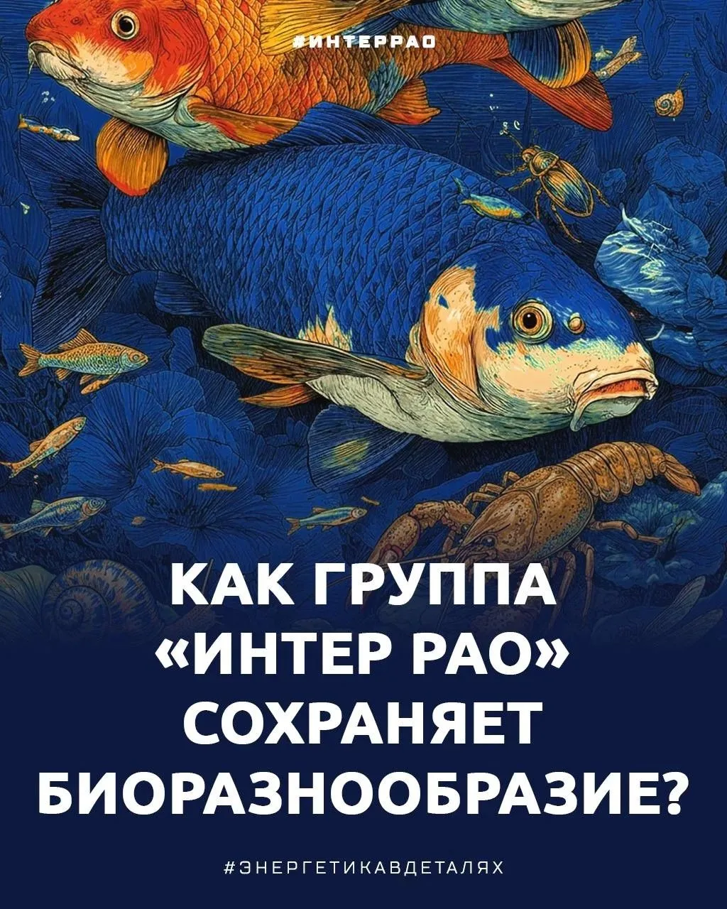 Как Группа «Интер РАО» помогает сохранять водные биоресурсы? 🌿