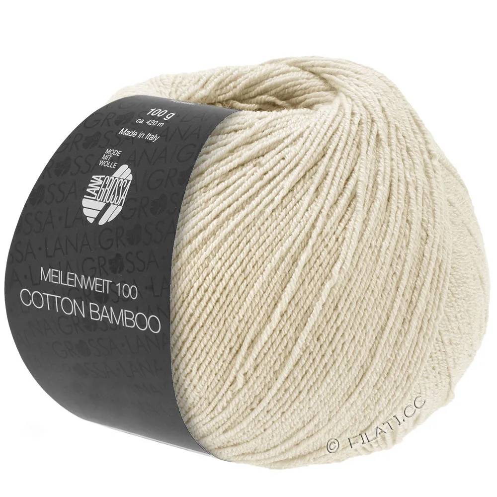 Lana Grossa Meilenweit Cotton Bamboo - 9 оттенков в наличии 😊🌿