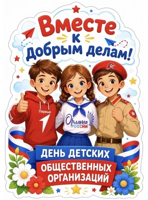 19 мая наша страна отмечает День детских общественных организаций. Мы знаем, что у кажд...