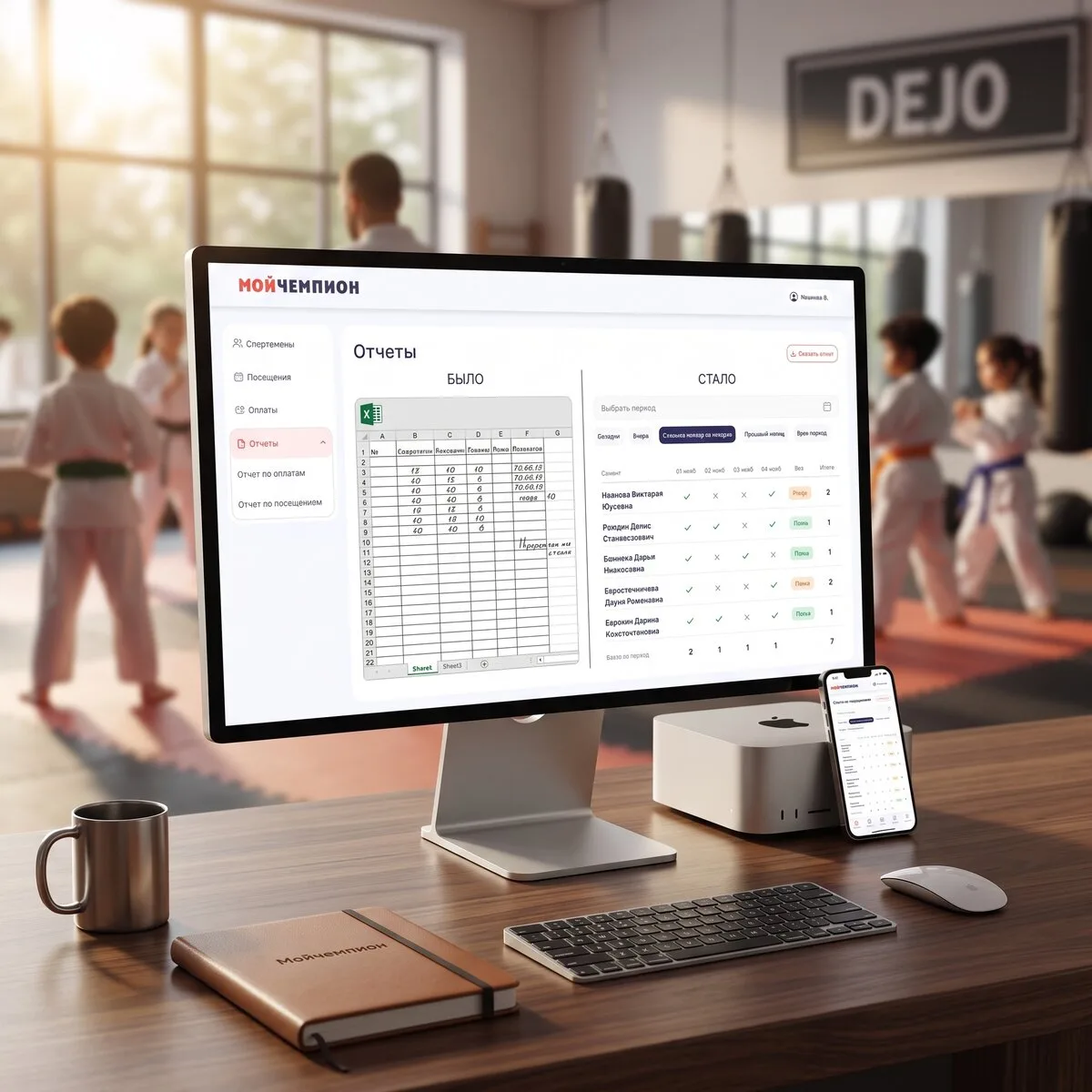 Excel с посещаемостью снова не сходится?