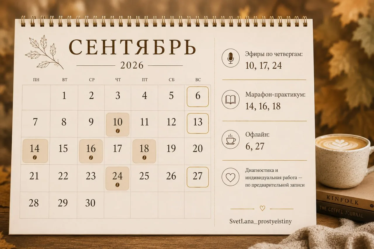 🍂 Сентябрь — он как новый год, но без ёлки.