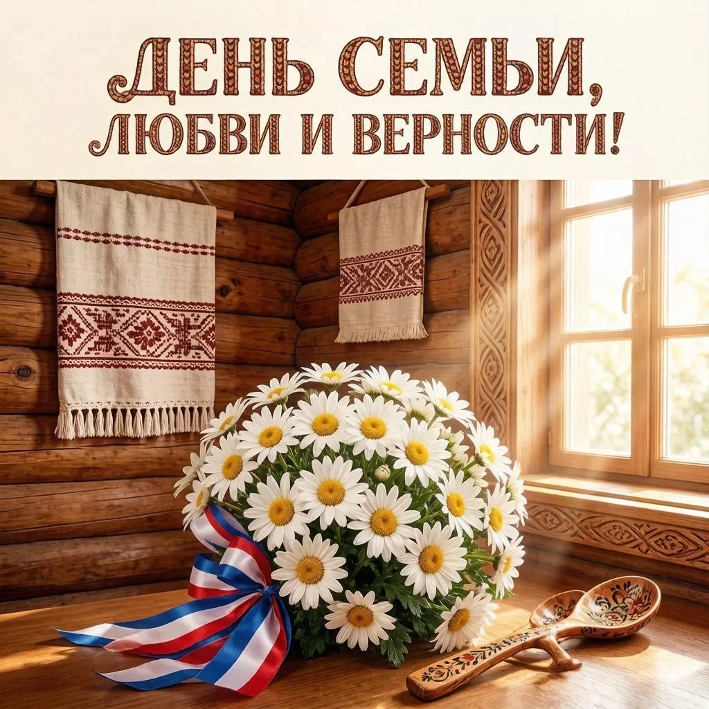 С Днём семьи, любви и верности!

Семья — это тихая гавань в бурном океане жизни. Это место, где тебя