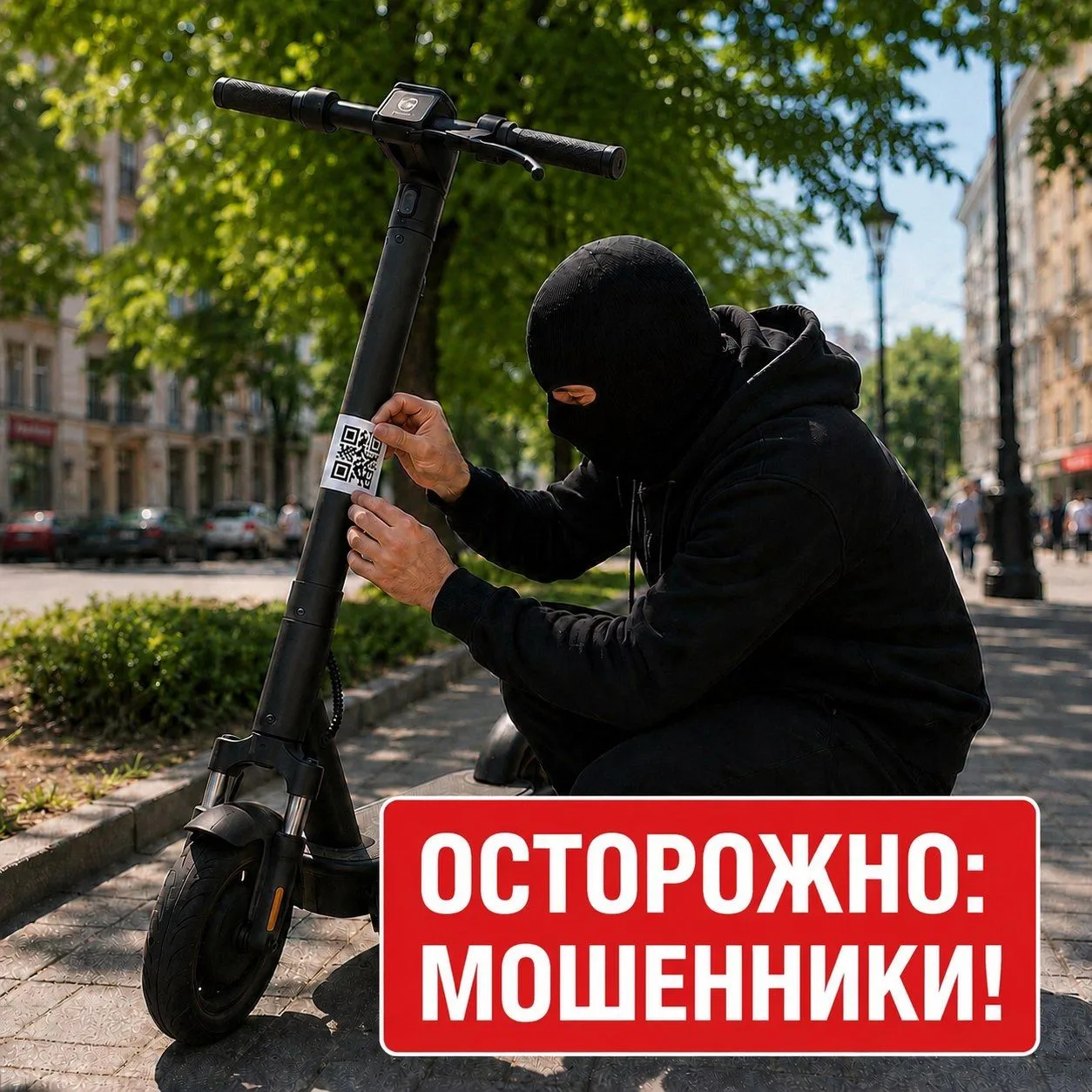 🛴Вы берете самокат, а мошенники - данные карты