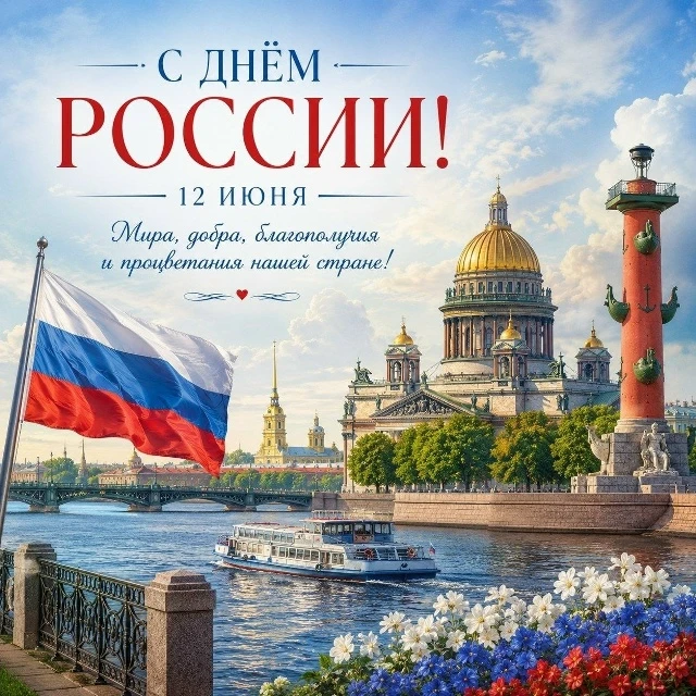 🌼 ⭐ С праздником, дорогие друзья! С Днём России! ⭐ 🌼

🇷🇺 «Россия — это мы! Это ты и я! Россия — 