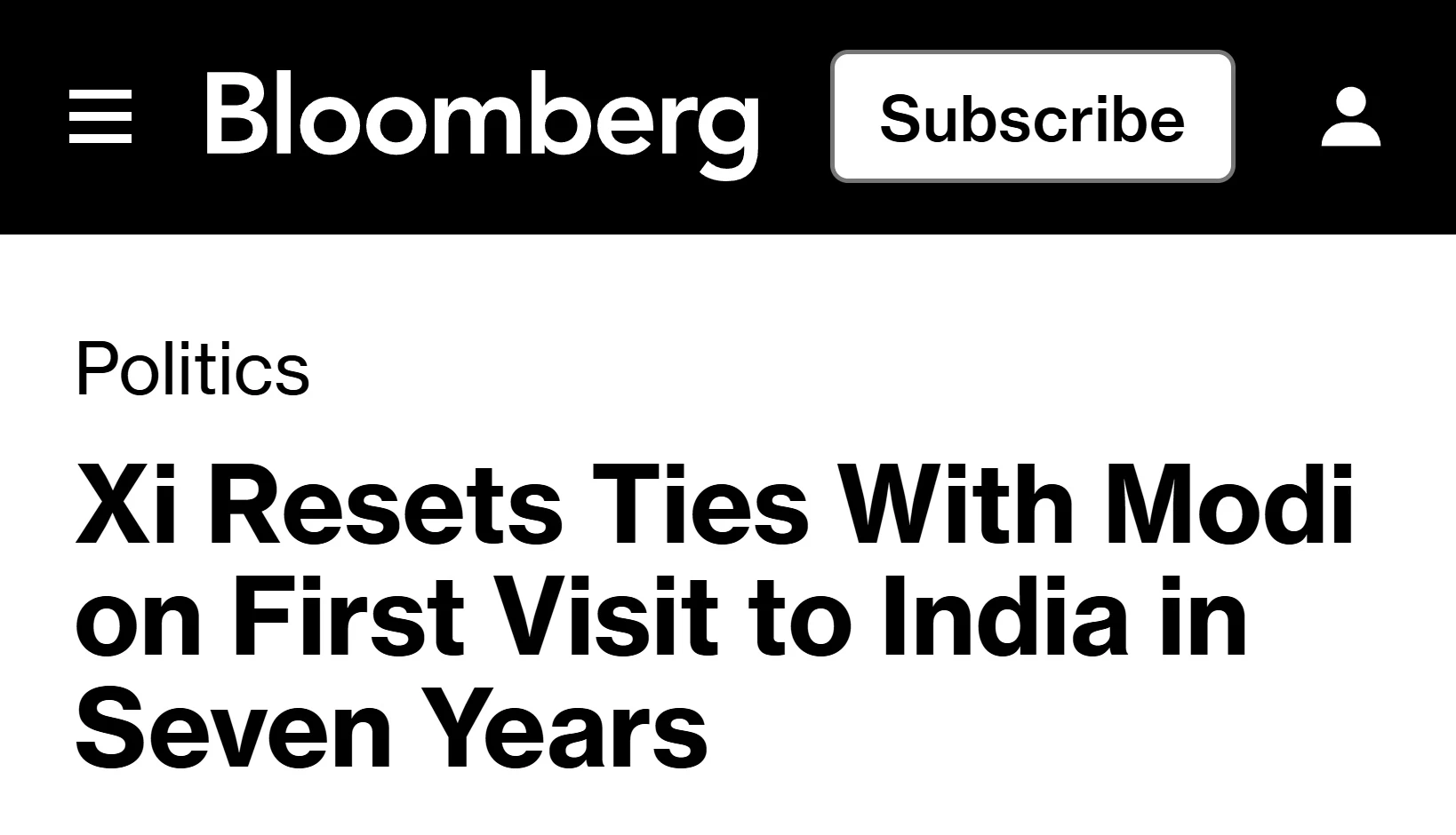 🇨🇳🇮🇳Лидеры Китая и Индии перезагружают отношения двух стран, — Bloomberg
