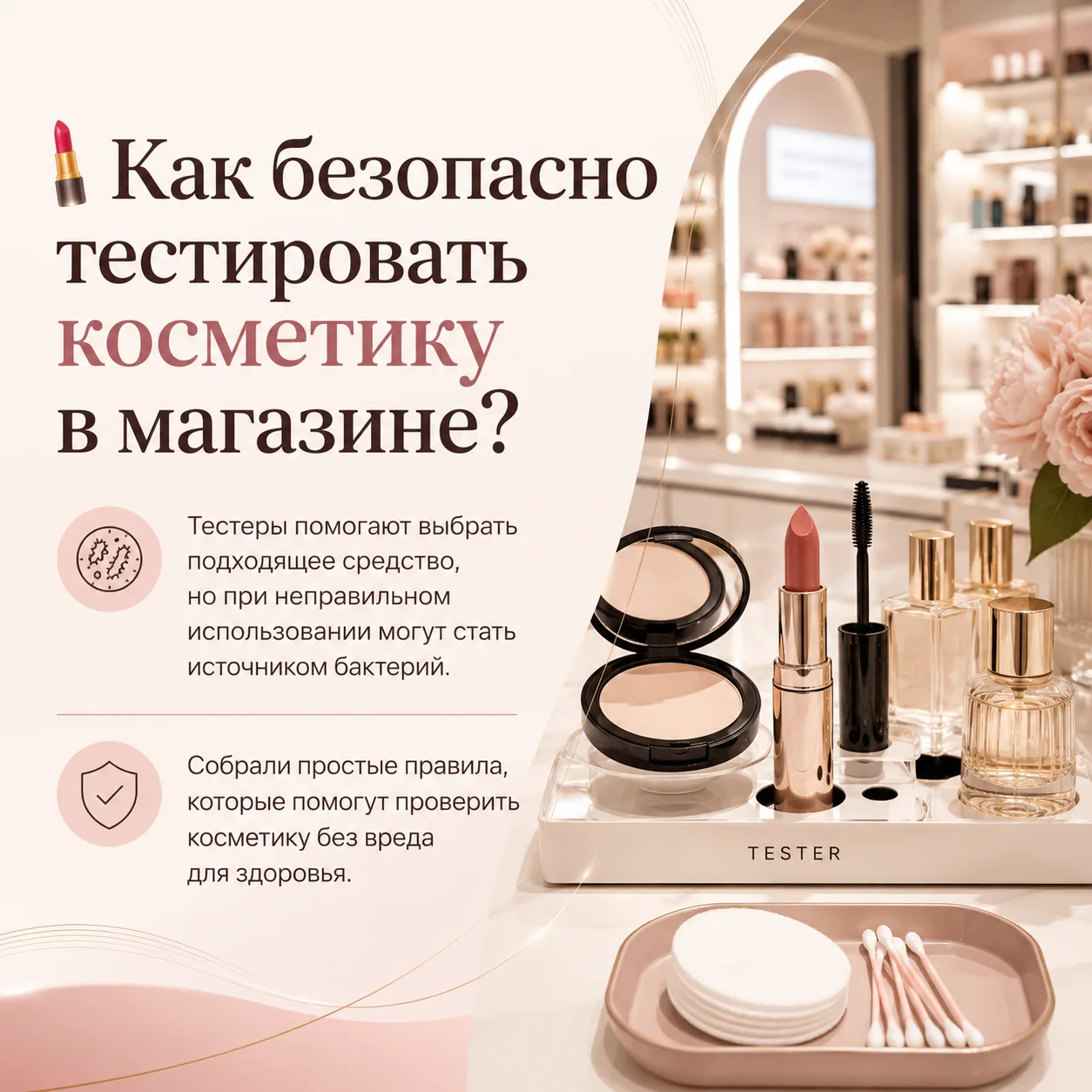 Попробовать помаду, тушь или крем прямо в магазине — привычное дело. Но некоторые тесте...