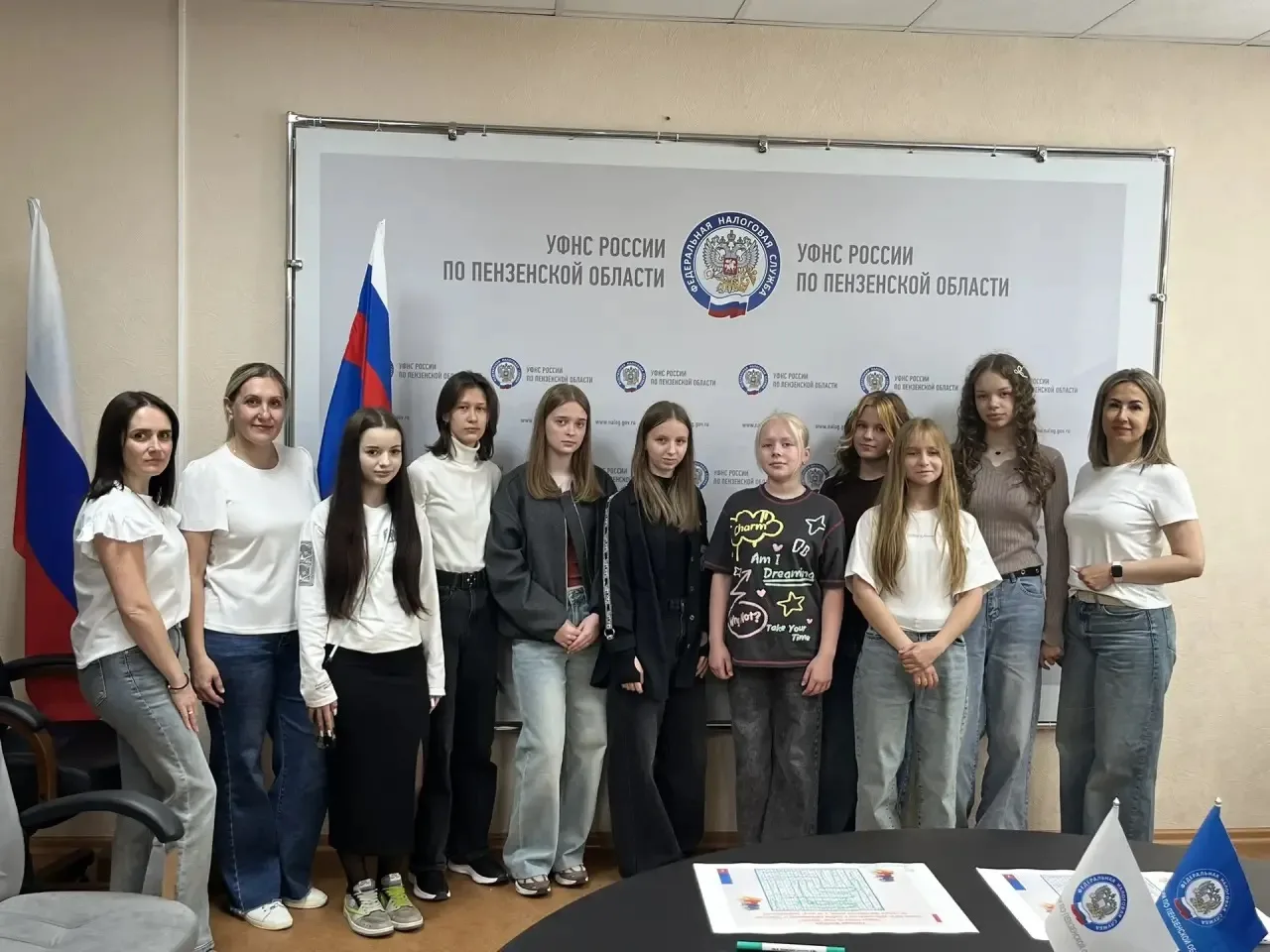 Активисты «Движения Первых» нашей школы побывали в Федеральной налоговой службе по Пенз...