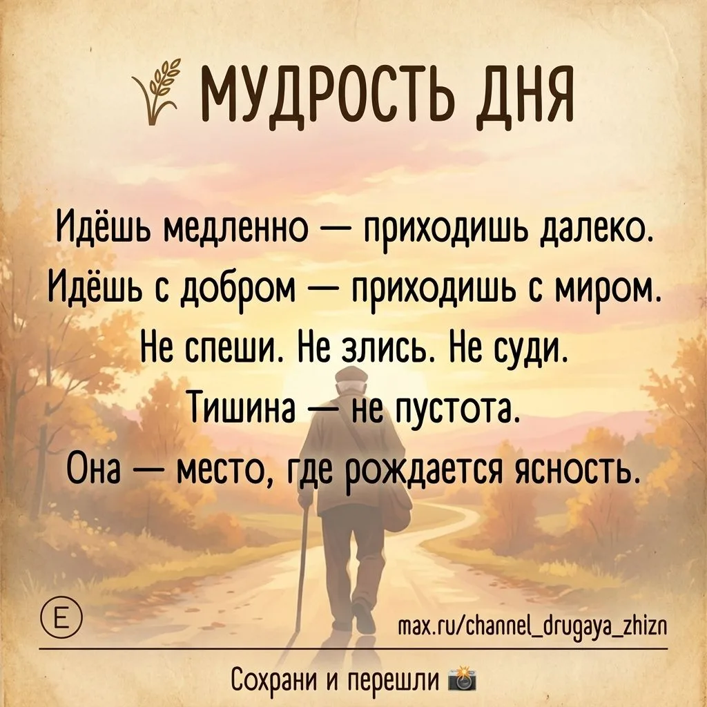 🌾 Мудрость дня.