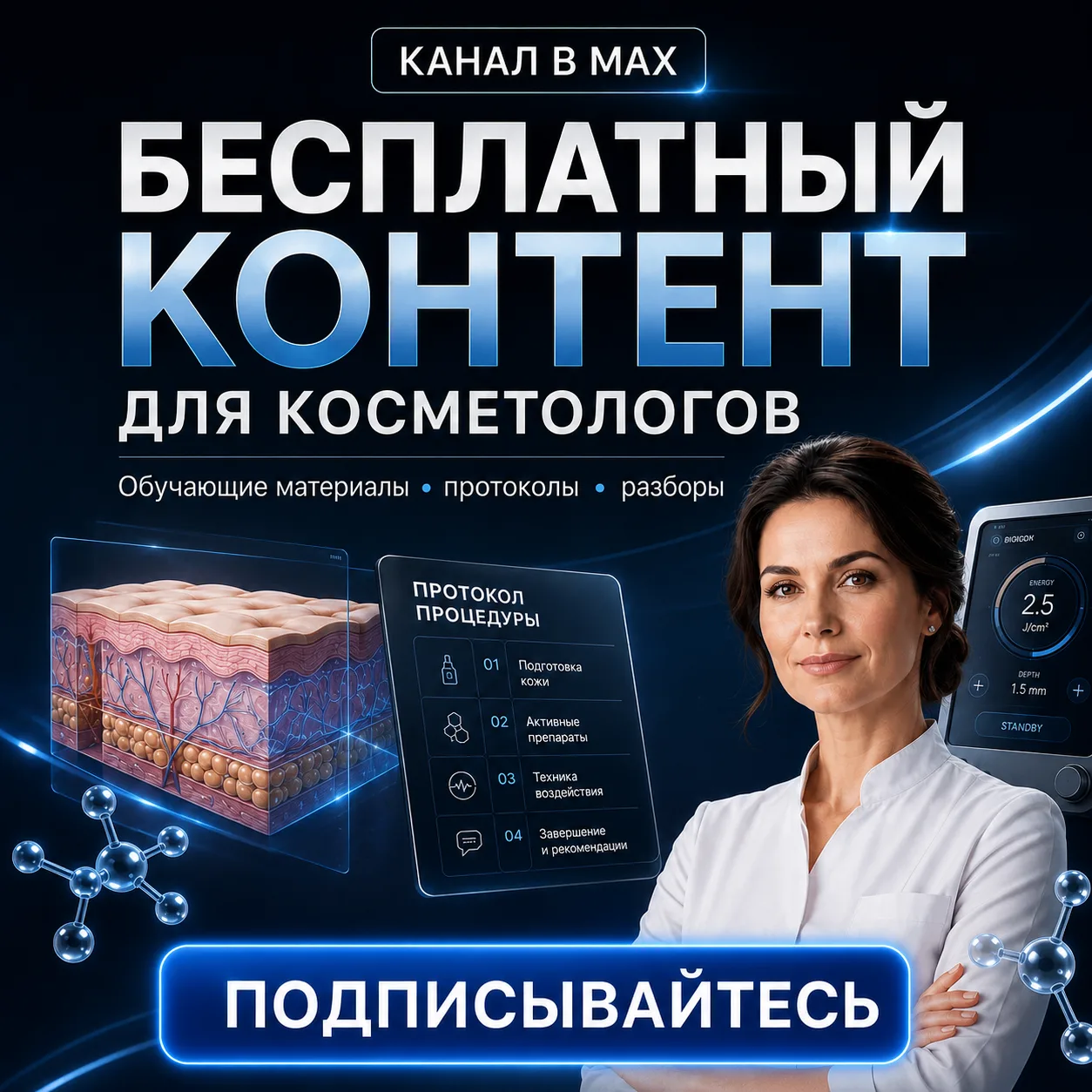 Тысячи бесплатных сторис для косметологов в нашем канале. ПОДПИШИТЕСЬ