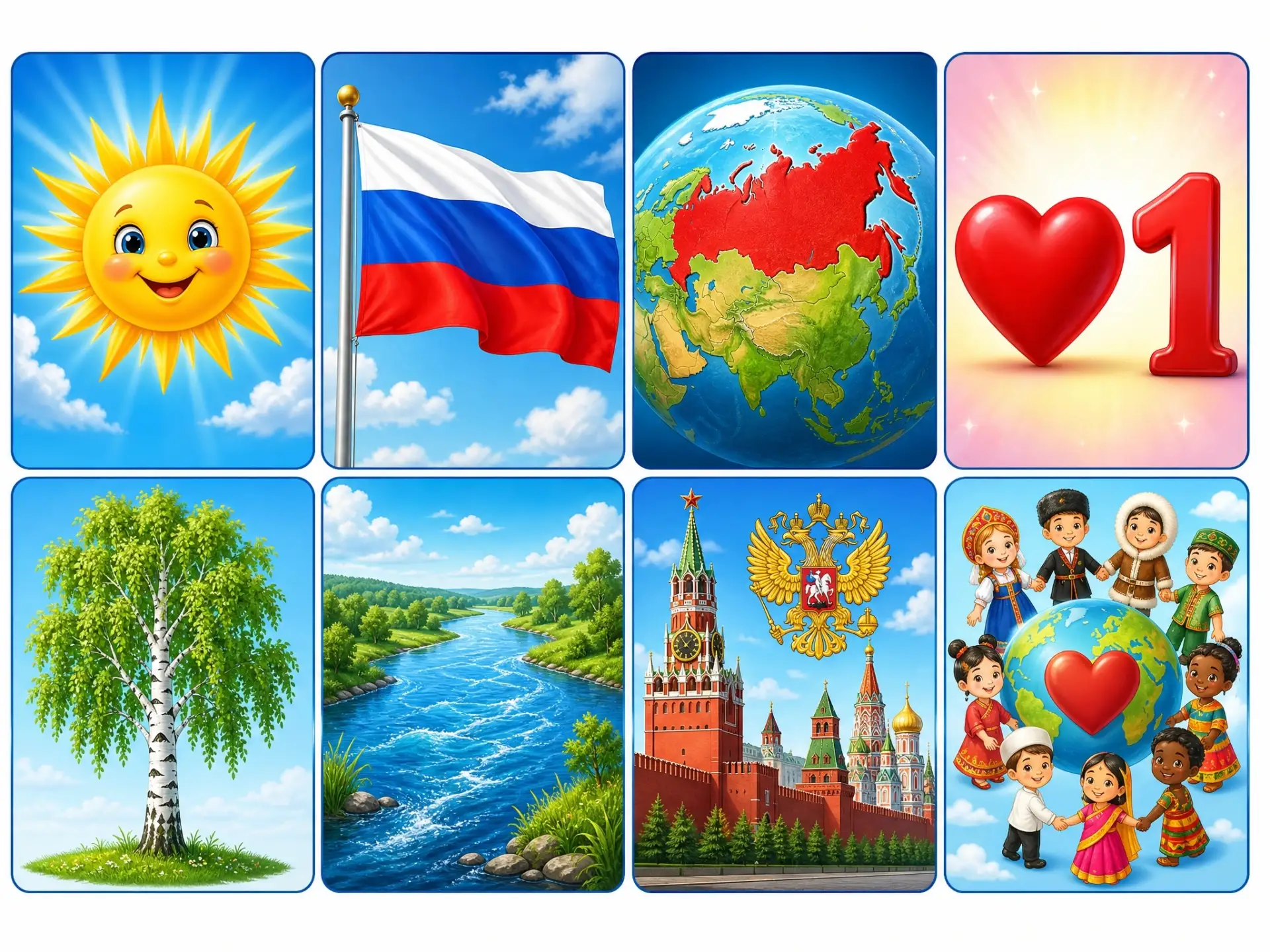 🌈Мы любуемся красотами нашей огромной страны ежедневно. 
🌳 С детства в нашей памяти остаются карти