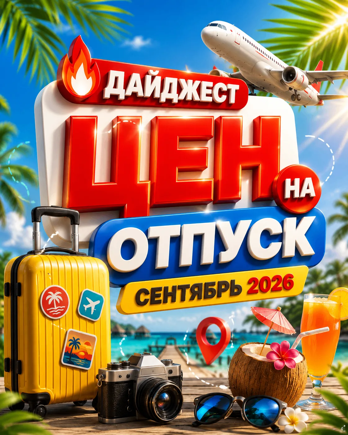 🔥 ДАЙДЖЕСТ ЦЕН НА ОТПУСК — СЕНТЯБРЬ 2026 ✈️🌴