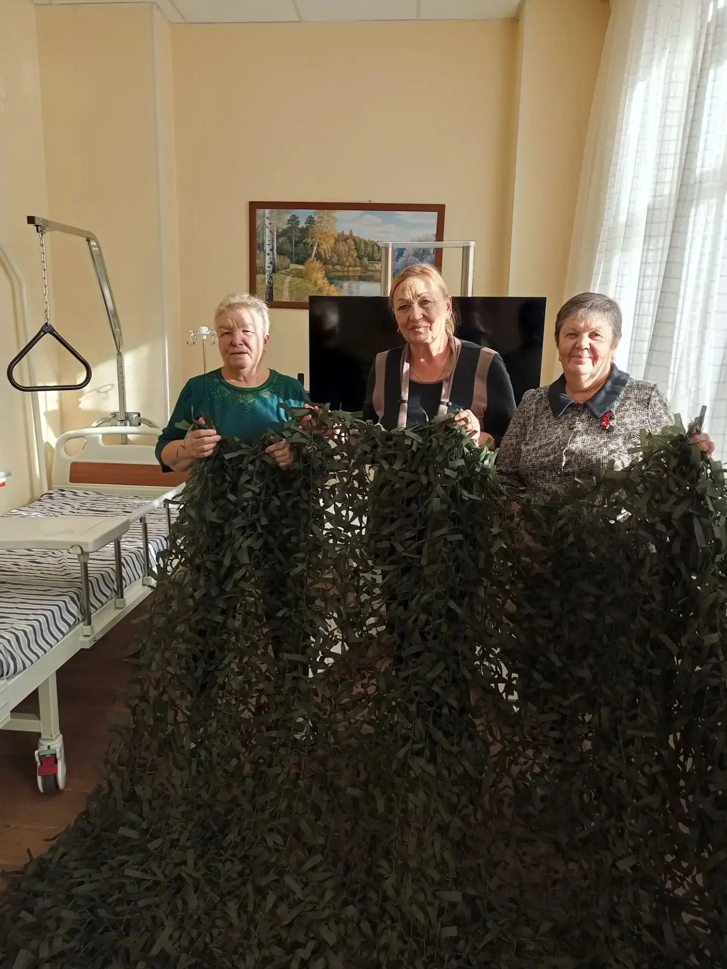 Готова очередная масксеть от тружениц Сферы на Чкалова!