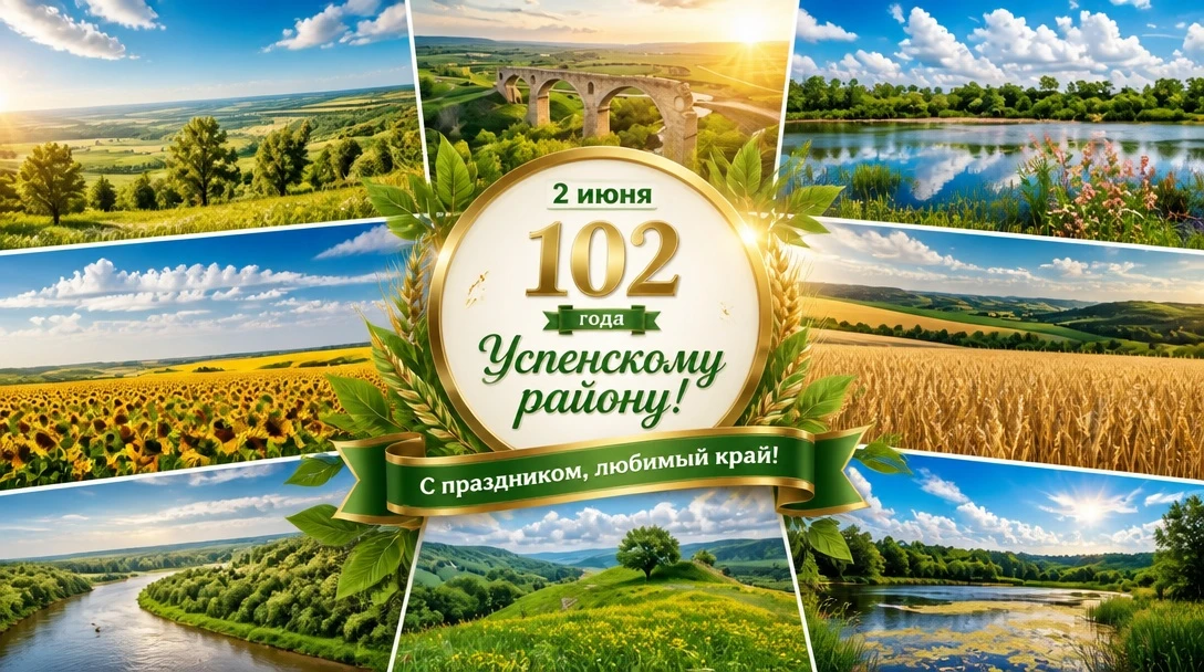 Дорогие друзья!
🎉 2 июня — День рождения Успенского района.

Район образован 2 июня 1924 года в сос