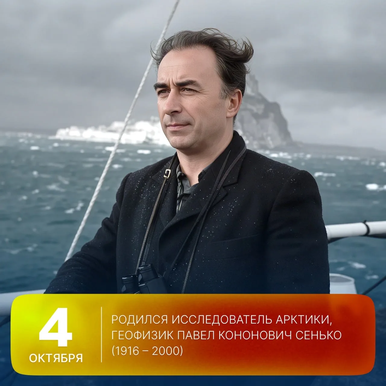 🗓 Этот день в истории Арктики: 110 лет назад, 4 октября 1916 года, родился исследовате...