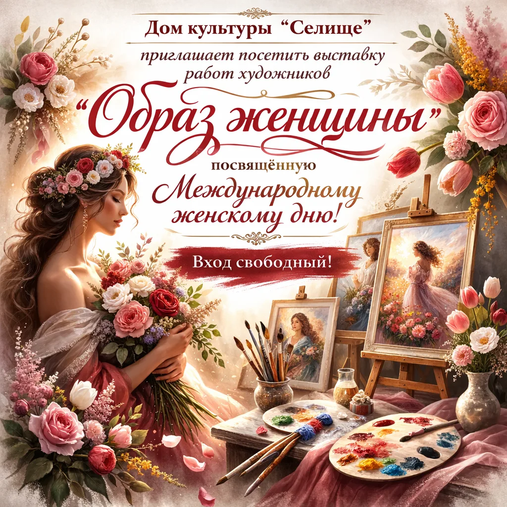 В Дом культуры "Селище" Открылась выставка работ художников Татьяны Жирновой, Маргариты...