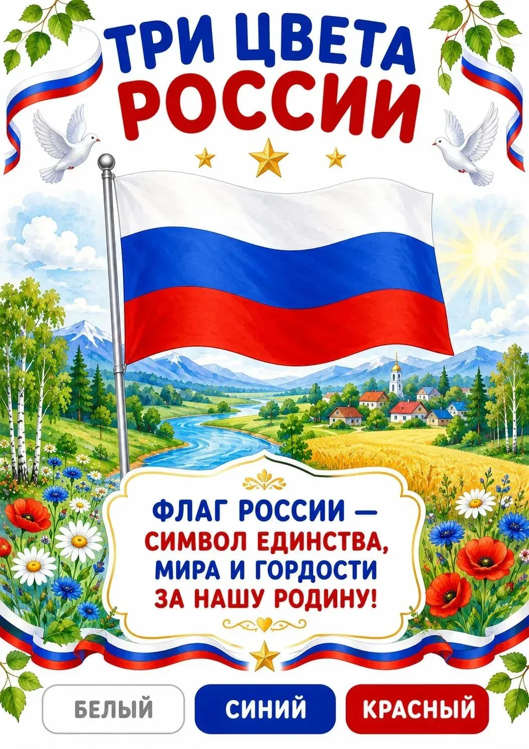 🇷🇺 С ДНЁМ ФЛАГА РОССИЙСКОЙ ФЕДЕРАЦИИ! 🇷🇺