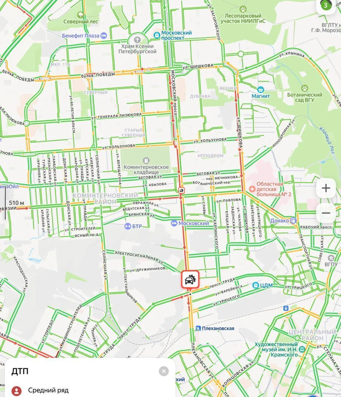 Утро во вторник на Московском проспекте началось не с привычного кофе, а с двух аварий ...