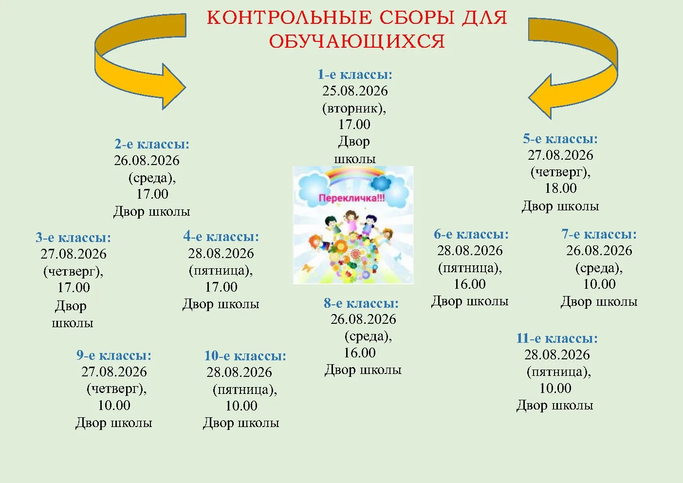 Внимание ‼️ контрольные сборы