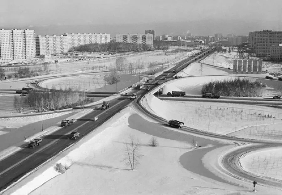 1980 - Москва - Минское шоссе в районе пересечения с МКАД