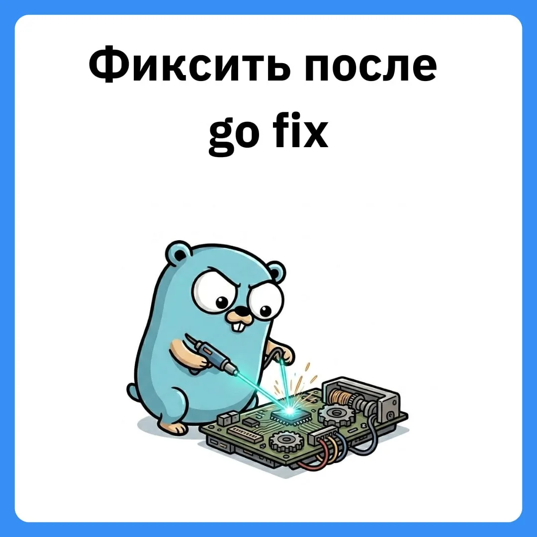 👨‍💻 Что делать, если go fix сломал поведение

В Go 1.26 go fix переписан с нуля. Теперь это полноц