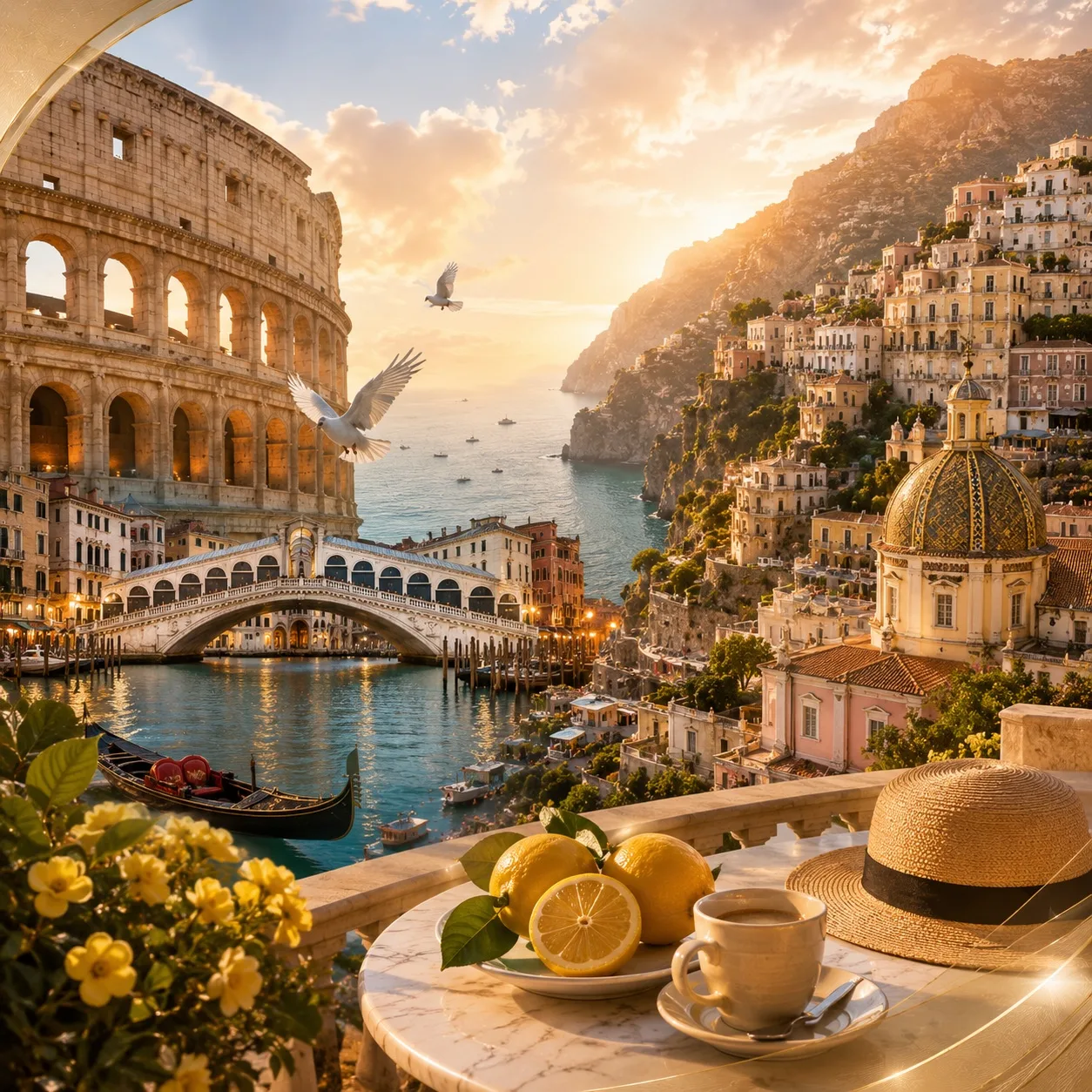 🇮🇹 Италия — страна, в которую невозможно не влюбиться ❤️

Римские улочки, венецианские каналы, тос