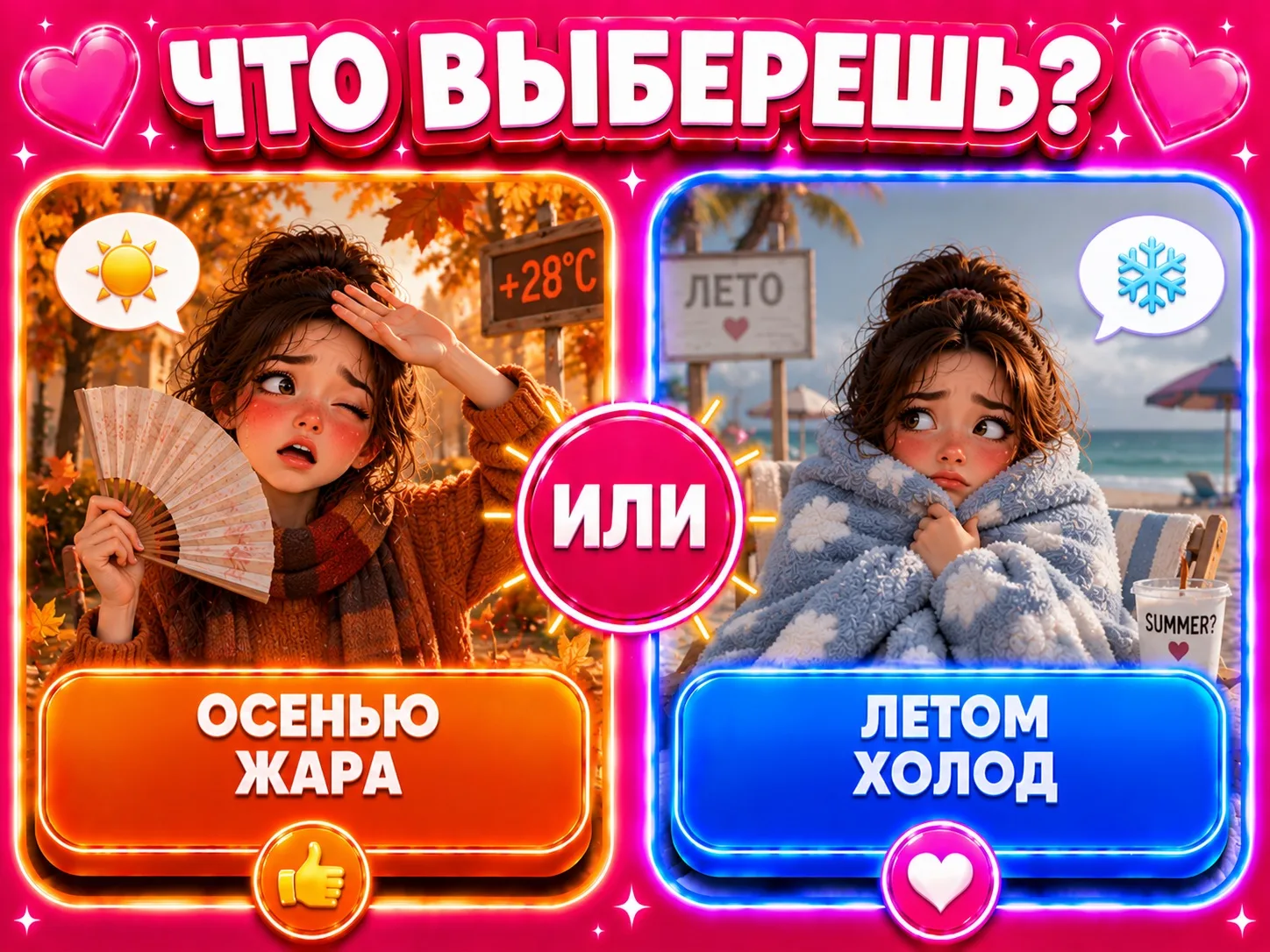 Осенью жара или летом холод?